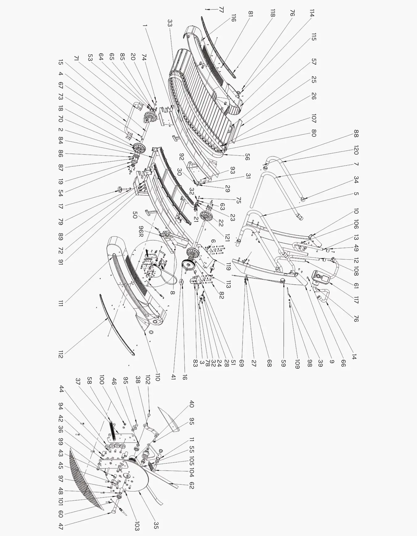 Corsair FreeRun 105 - EXPLODED DIAGRAM