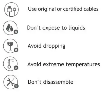 Philex 42972006 Solar Charger Instruction Manual - Attention Warning icon