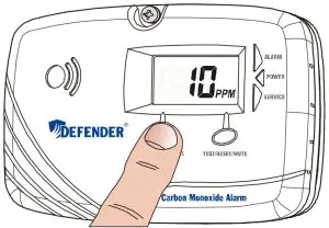 DISPLAY CO LEVEL BUTTON