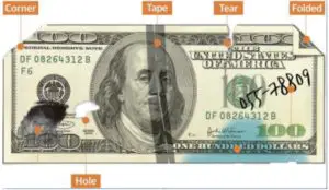 MUNBYN IMC02R Counterfeit Detector - Bill Damaged Ways