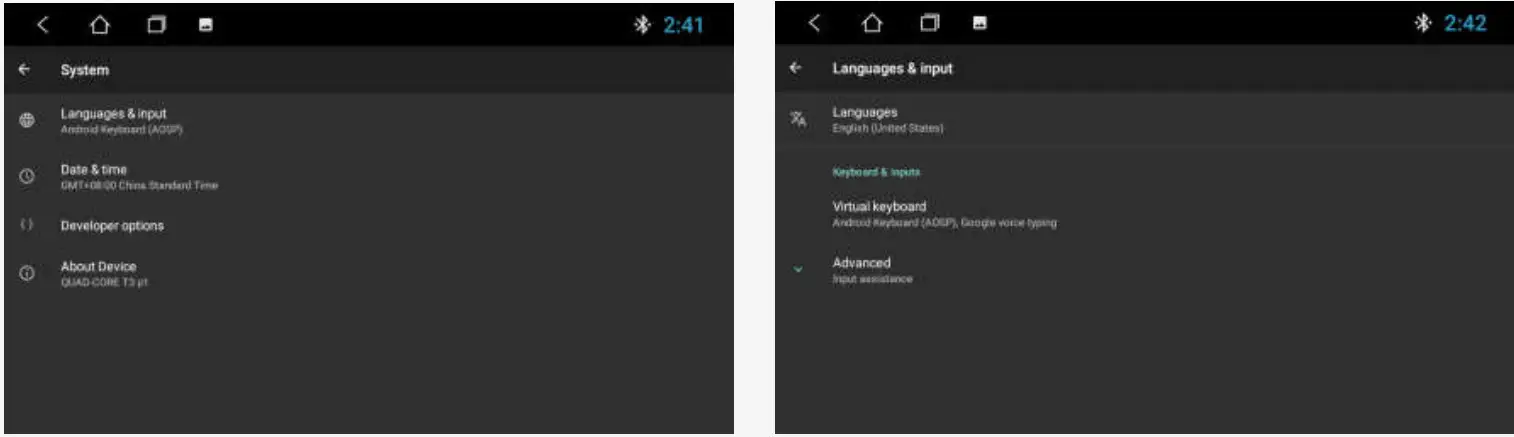AINAVI T3 Car Video Display - input