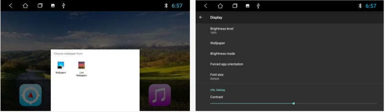 AINAVI T3 Car Video Display - wallpaper replacement