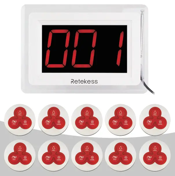 RETEKESS T114 Wireless Calling Receiver