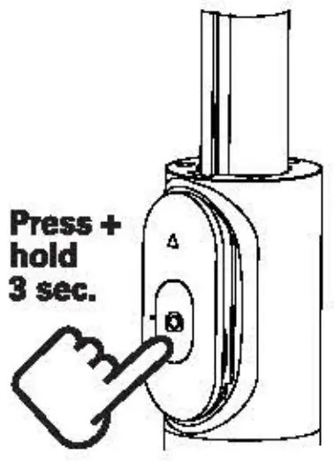 Polaroid PSS0417 Bluetooth Selfie Stick with 6 Inch Ring Light and Tripod - Powering on