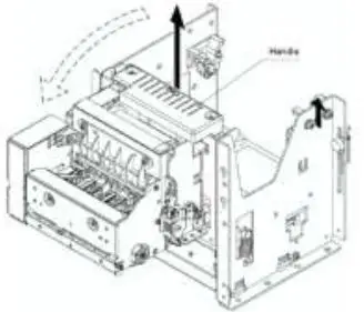Star Micronics Thermal Kiosk Receipt Printer - Lift handle and pull unit forward