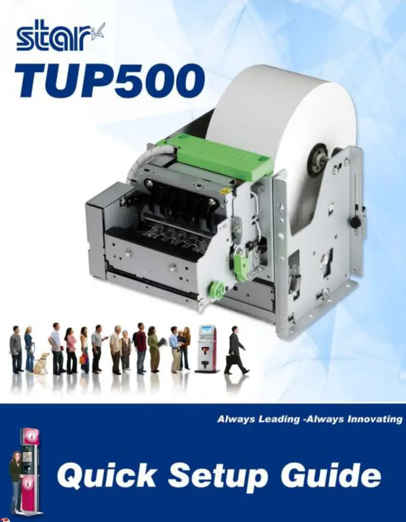 Star Micronics Thermal Kiosk Receipt Printer User Guide