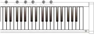 Roland RP30 Digital Piano - Keys