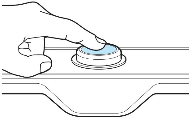 BISSELL 2847 Series air320MAX Smart Air Purifier - power button