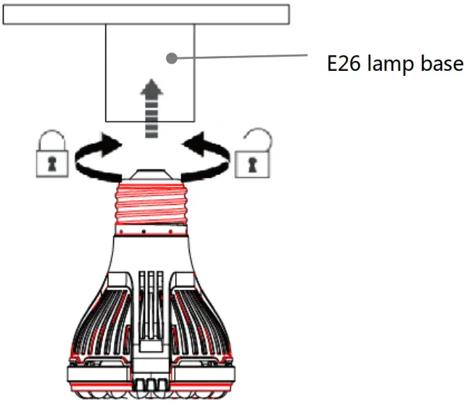 Pujiang Yuansheng Electronic Commerce C23ZW005 LED Grow Light - lamp base