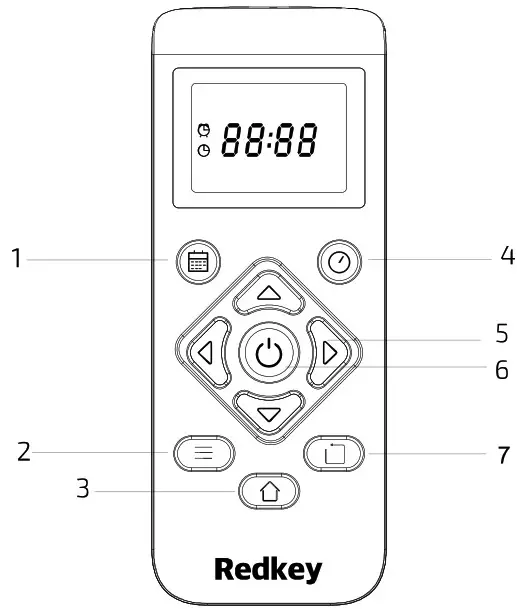 RedKey 3Y16X2 Robot Vacuum Cleaner - remote control