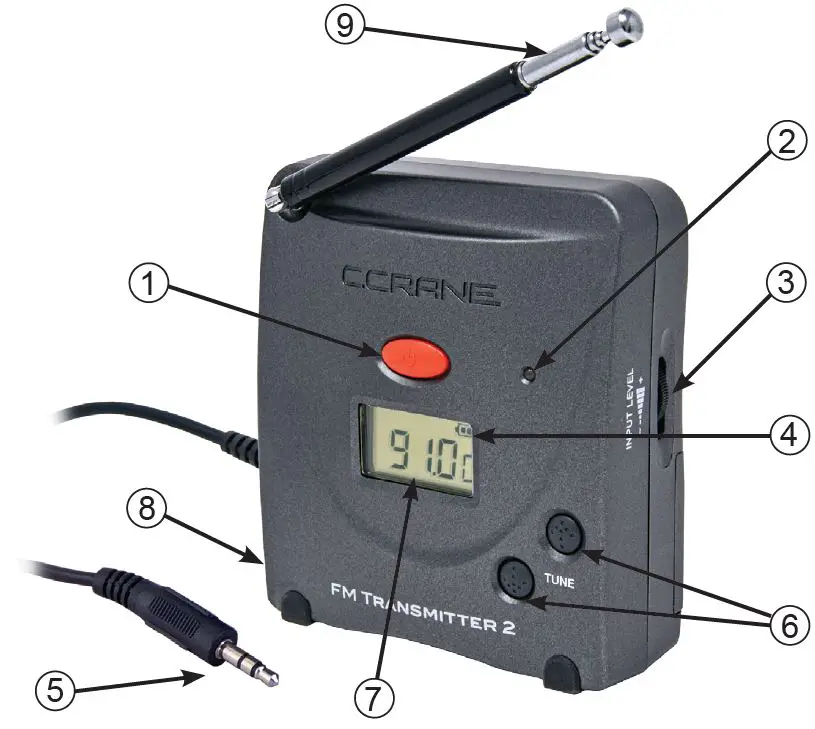 C CRANE FM2 Digital FM Transmitter 2 for Sending Near Broadcast-3