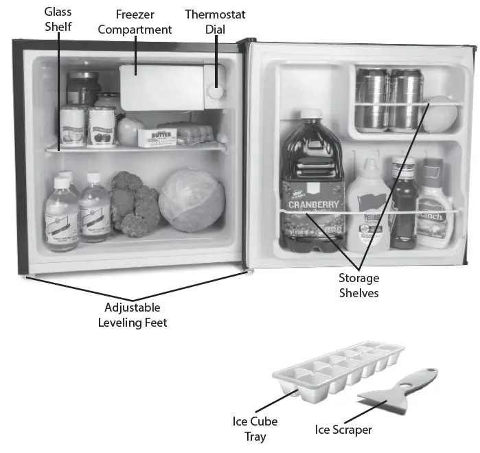 IGLOO IRF16SS 1.6 Cu. Ft. Stainless Steel Refrigerator With Freezer 1