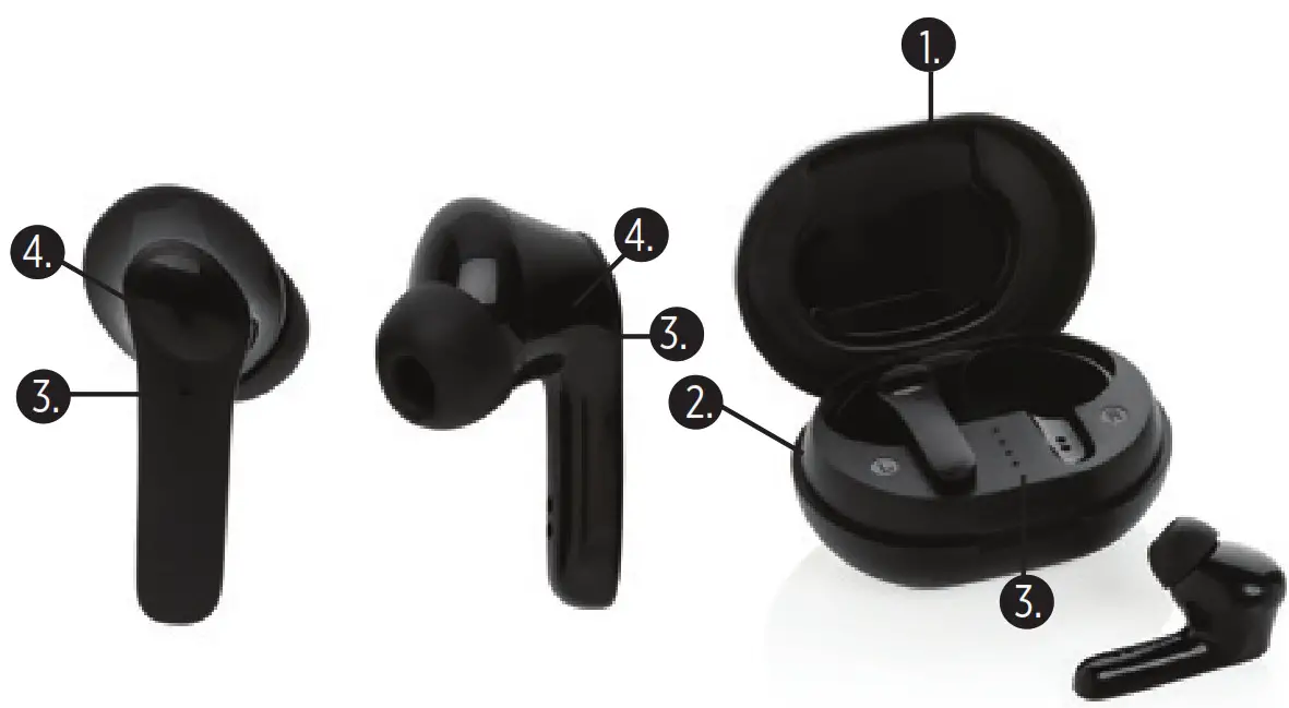 XINDAO P329 67 RCS Standard Recycled Plastic TWS Earbuds