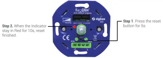 Setting Manual Factory Reset