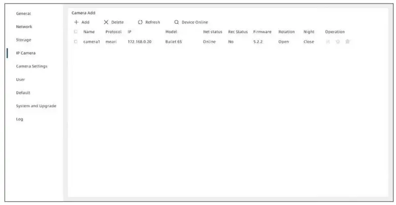 MEARI IView 104W T Network Video Recorder WiFi Kit User Guide - Camera adding