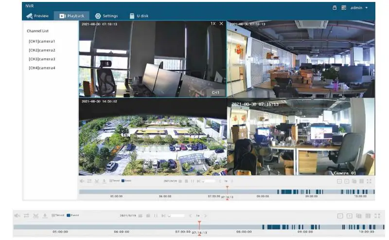 MEARI IView 104W T Network Video Recorder WiFi Kit User Guide - Playback