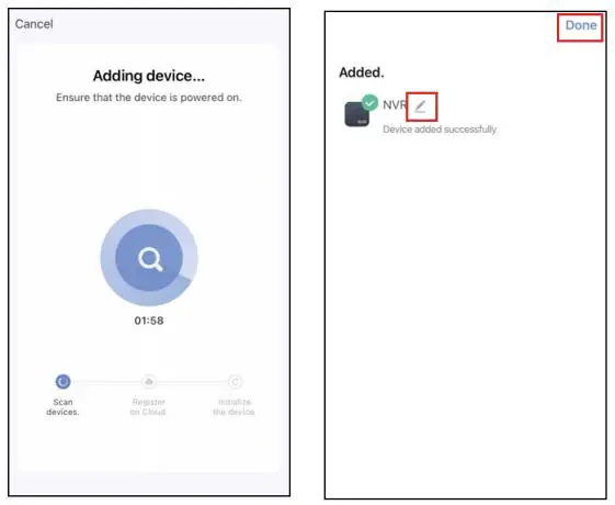 MEARI IView 104W T Network Video Recorder WiFi Kit User Guide - When connecting
