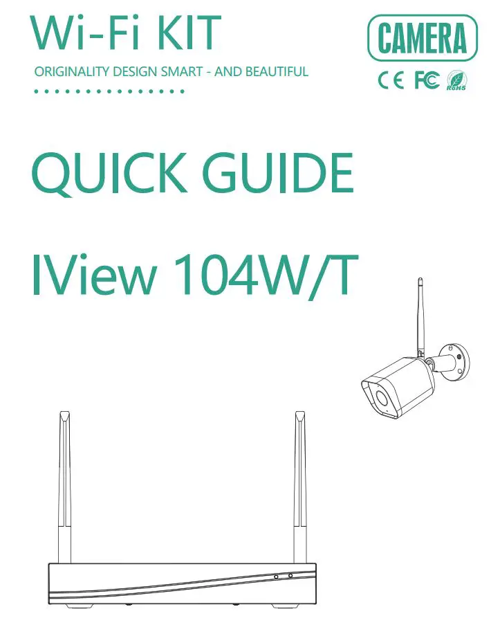 MEARI IView 104W T Network Video Recorder WiFi Kit User Guide