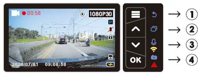 MASIGO X5003 Front and Rear Dual Channel Dash Camera Fig2