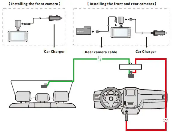 MASIGO X5003 Front and Rear Dual Channel Dash Camera Fig7