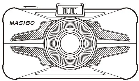 MASIGO X5003 Front and Rear Dual Channel Dash Camera Product