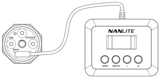 NANLITE T8-7X PavoTube 1 Meter LED Tube Light - Connection