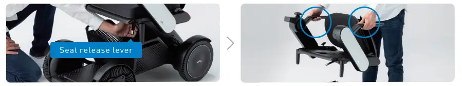 WHILL C2 Portable Electric Wheelchair - battery 2