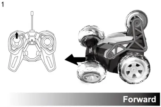 MKB 5588 610 Climbing RC Cars 27MHz 4CH Stunt Car - 6