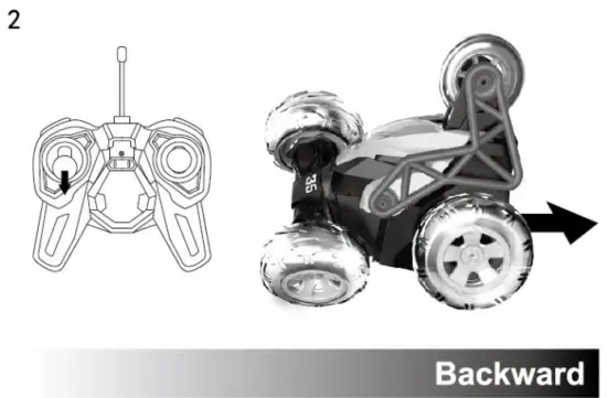 MKB 5588 610 Climbing RC Cars 27MHz 4CH Stunt Car - 7