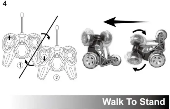 MKB 5588 610 Climbing RC Cars 27MHz 4CH Stunt Car - 9