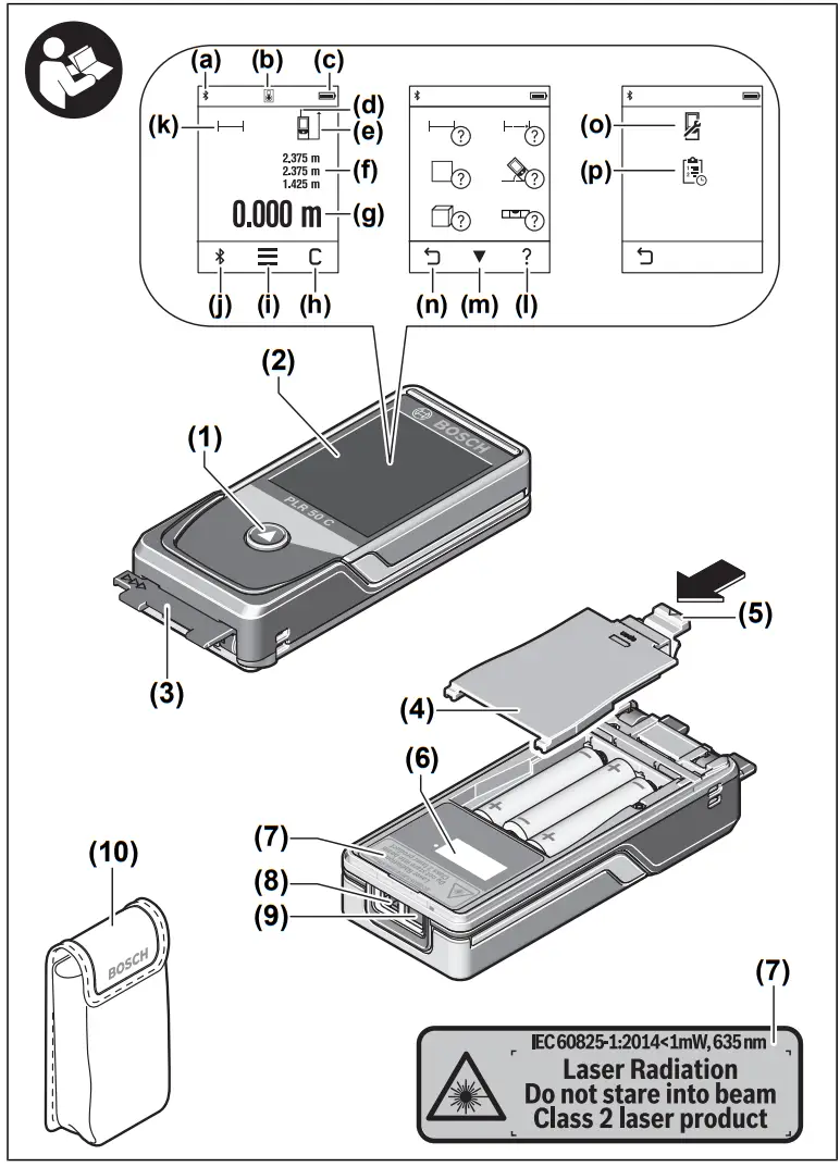 BOSCH PLR 50 C Laser Range Finder - fig