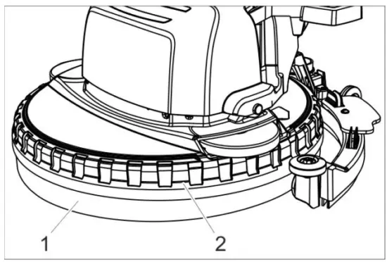 KARCHER BD 38 12 C 1 783 433 0 12Ltr Scrubber Dryer 25 2V Floor Sweepers - splash guard
