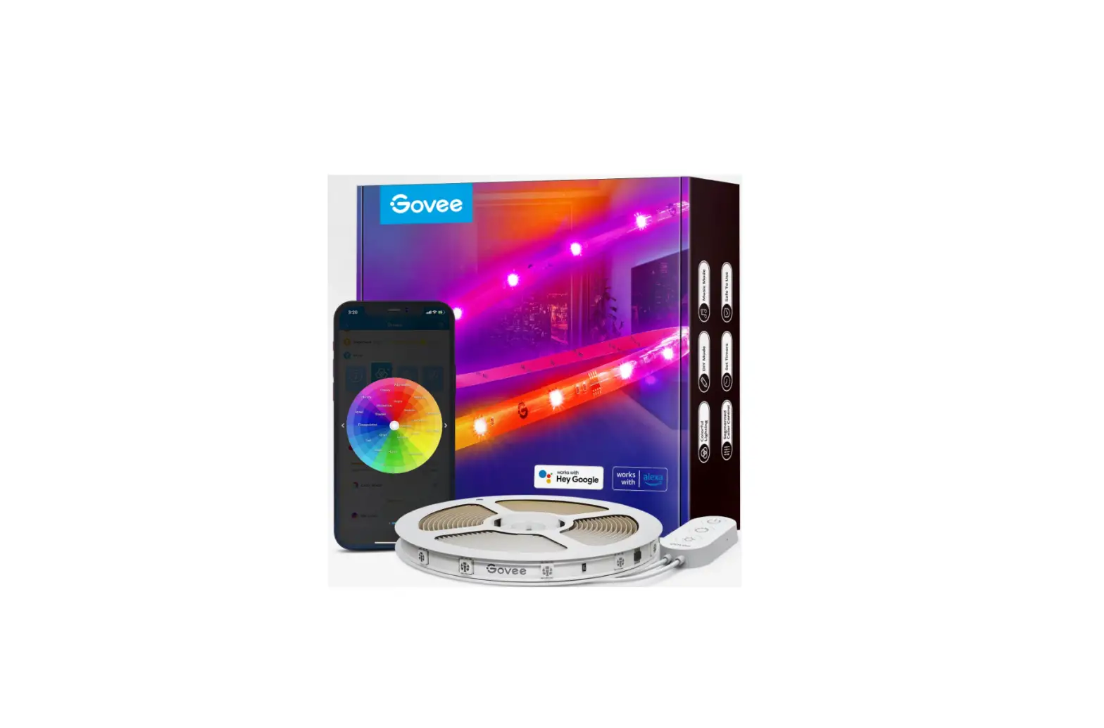 Govee H619a Rgbic Wi-fi Bluetooth Led Strip Lights With Protective Coating User Manual Govee H619a Rgbic Wi-fi Bluetooth Led Strip Lights With Protective Coating User Manual