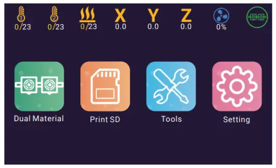TENLOG TL D5 Idex 3D Printer - Touch Screen