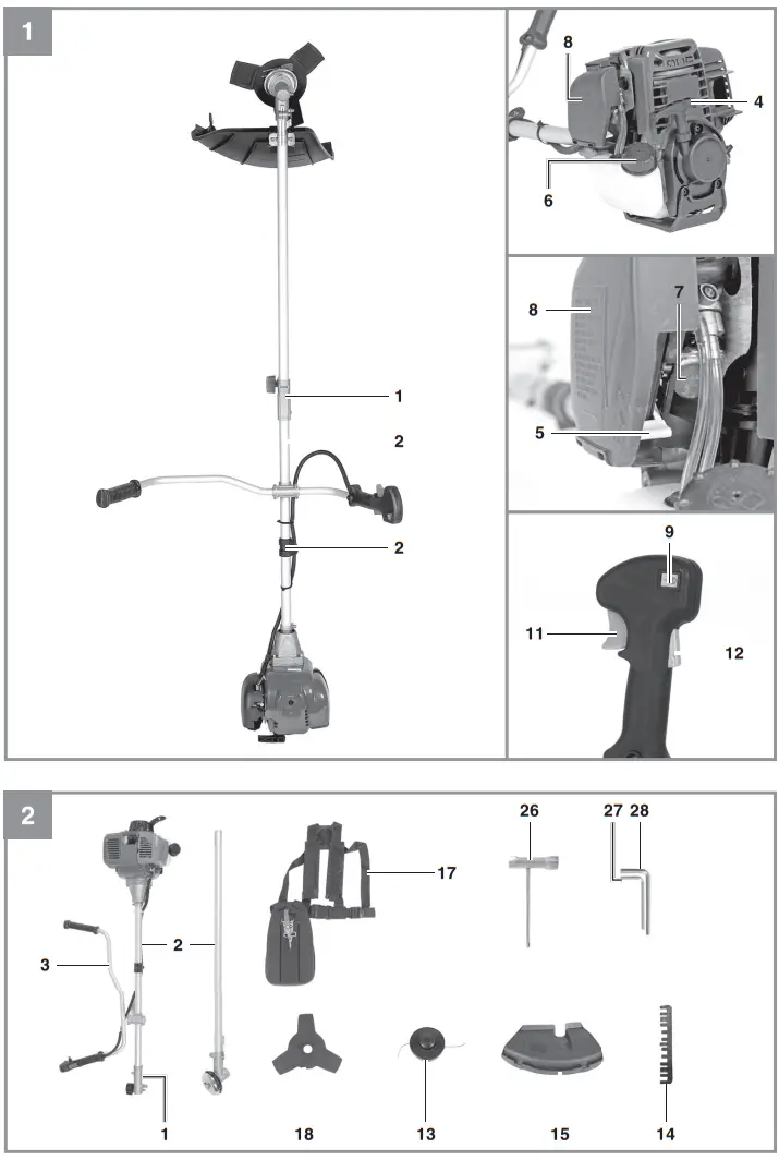 Einhell GC BC 36 4 S Petrol Power Scythe -