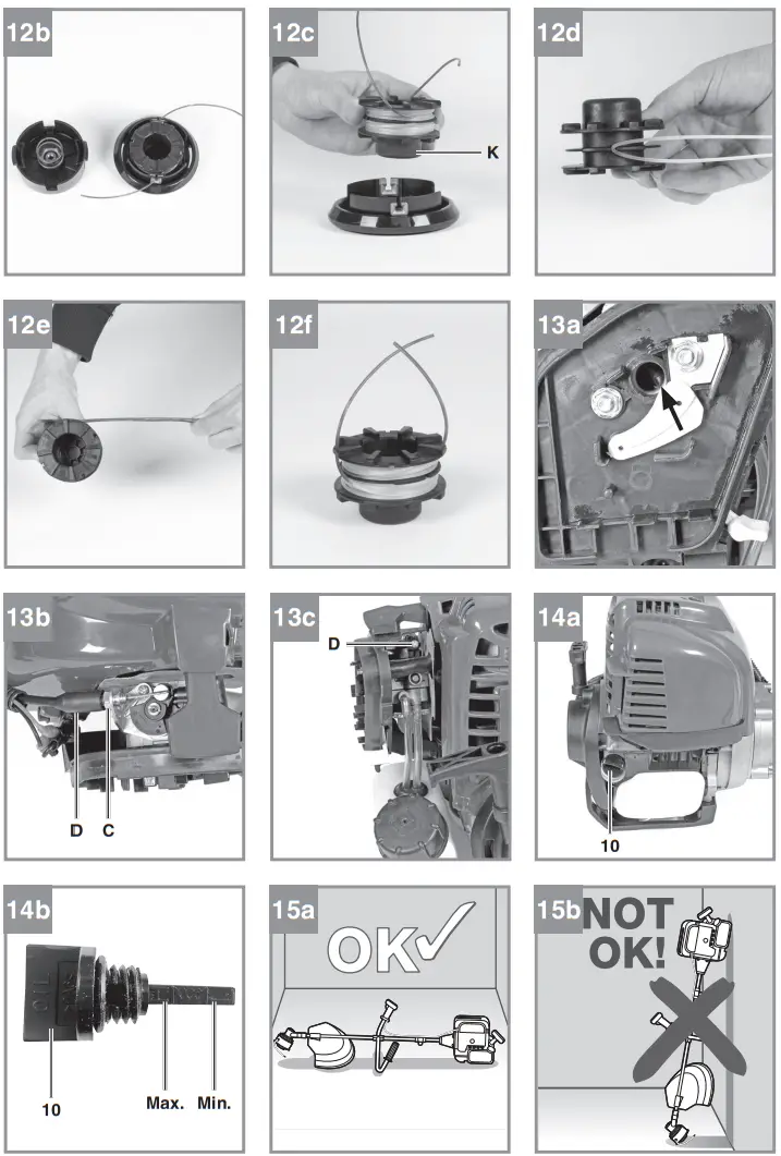 Einhell GC BC 36 4 S Petrol Power Scythe - 4