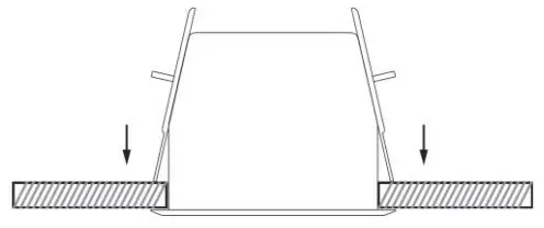 ecler eIC5154 In Ceiling Loudspeakers - mounting hole2
