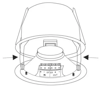 ecler eIC5154 In Ceiling Loudspeakers - mounting hole3