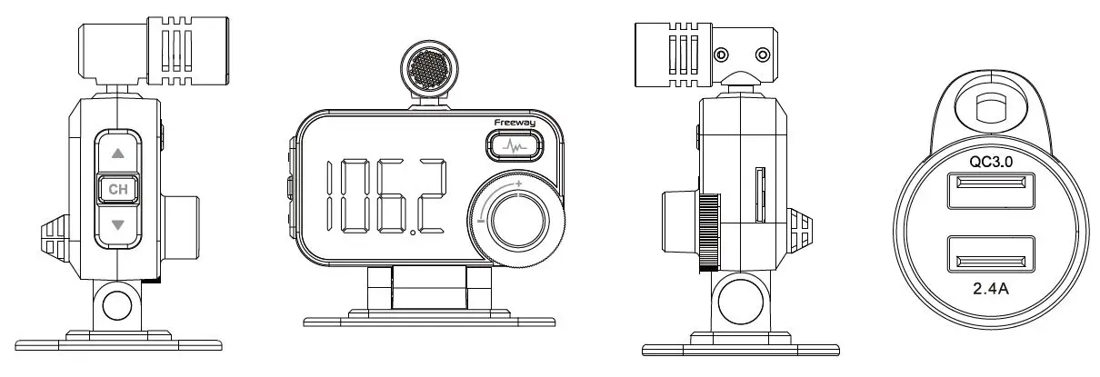 Sage Human Electronics BT92 Bluetooth FM Transmitter for Car 4
