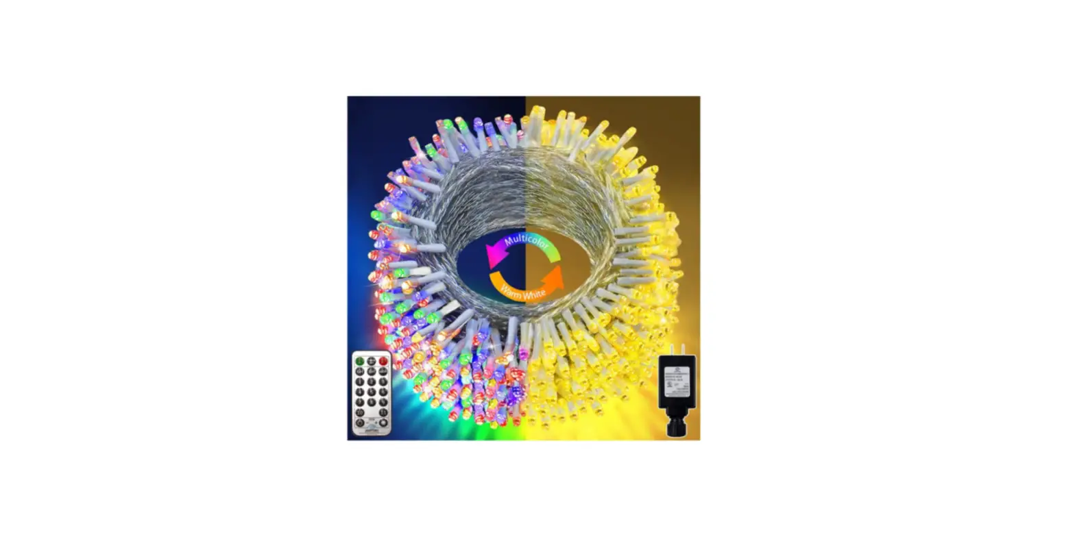 Knonew ‎bg-cl3m3-306l01 Christmas Lights Color Changing 720 Led 328ft String Lights User Manual