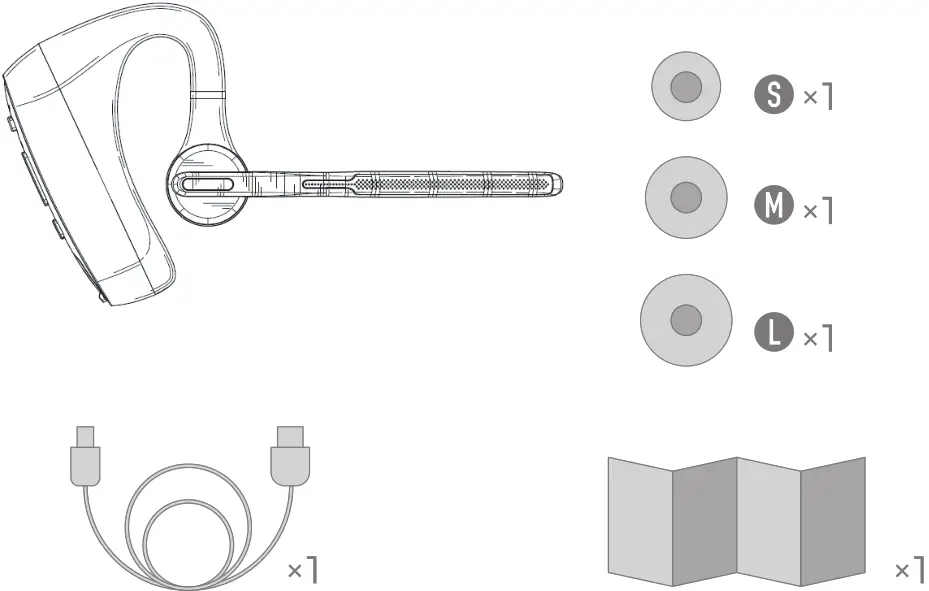 Shenzhen K18 Bluetooth headset - Package List