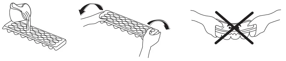 SHARP SJ UF121M4B EN Fridge with Ice Box - Ice tray