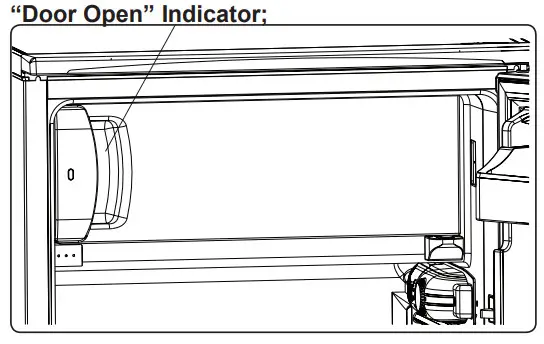 SHARP SJ UF121M4B EN Fridge with Ice Box - Indicator
