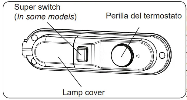 SHARP SJ UF121M4B EN Fridge with Ice Box - Thermostat setting