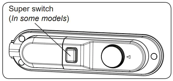 SHARP SJ UF121M4B EN Fridge with Ice Box - switch