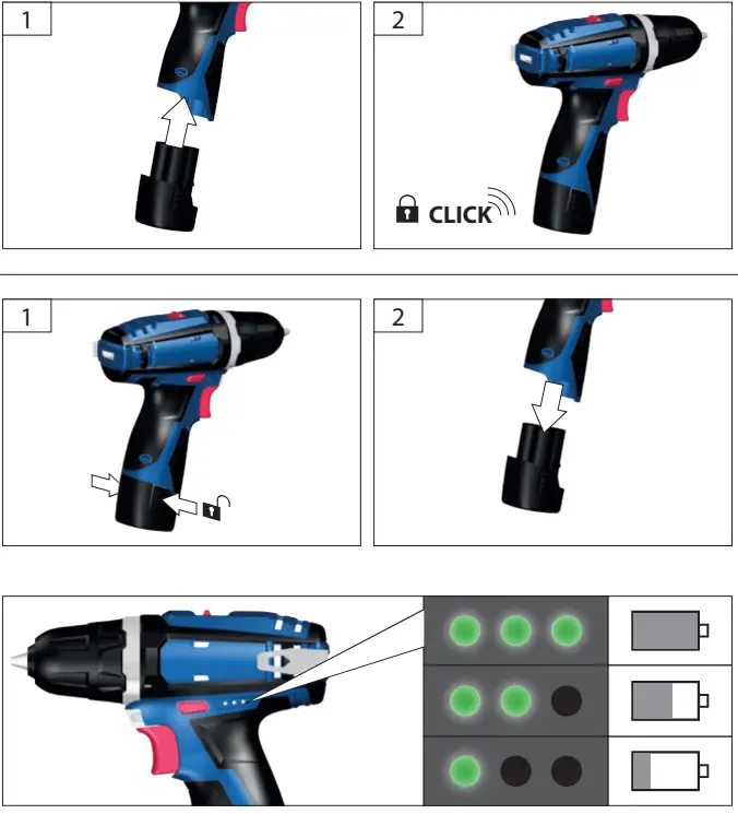 Gude BS 12 Cordless Drill Driver 12