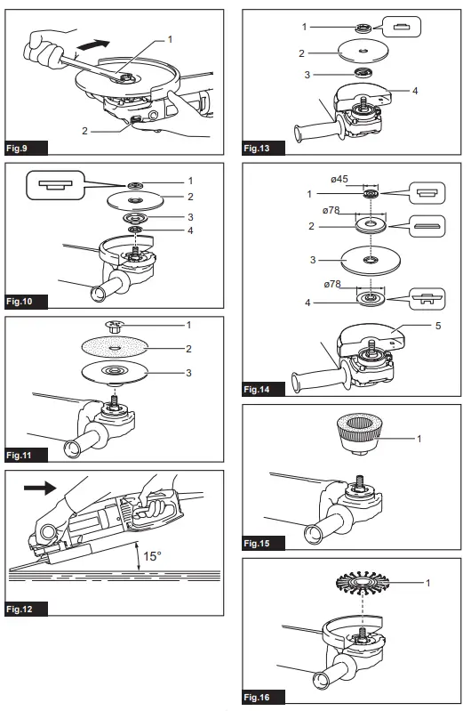 makita GA7062R Angle Grinder - fig1