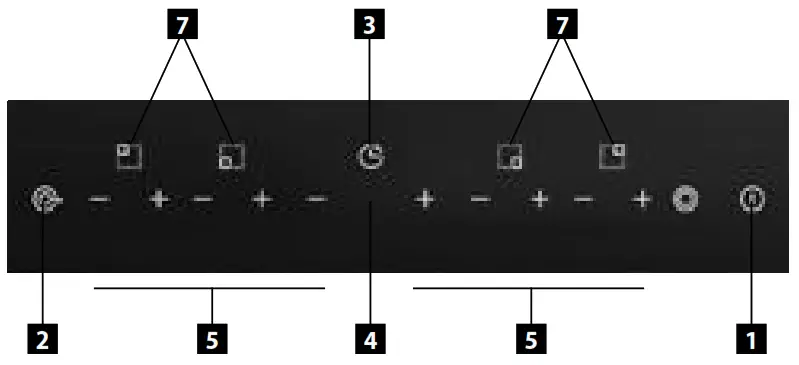 concept SDV 3460n Built-In Glass-Ceramic Plate - THE CONTROL PANEL