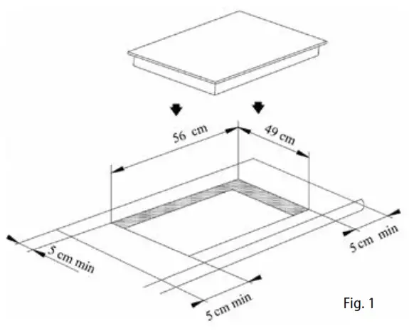 concept SDV 3460n Built-In Glass-Ceramic Plate - When installing the unit, follow these instructions