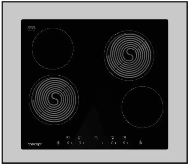 concept SDV 3460n Built-In Glass-Ceramic Plate